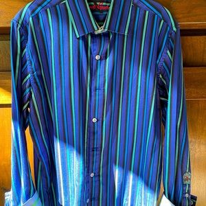 Robert Graham blue multi color. Size medium